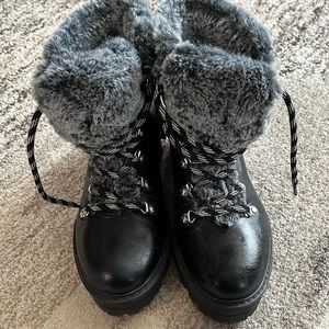 Furry boots